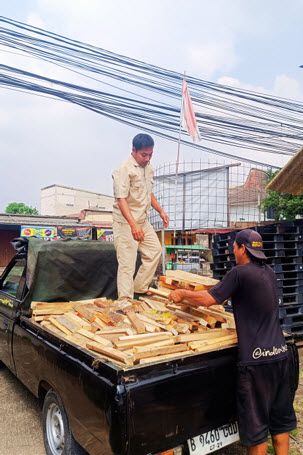 Proyek palet kayu PT NSI